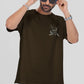 Monster Inside Oversized Graphic T-Shirt for Men – Dark Olive Green - Wearified