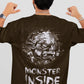 Monster Inside Oversized Graphic T-Shirt for Men – Dark Olive Green - Wearified