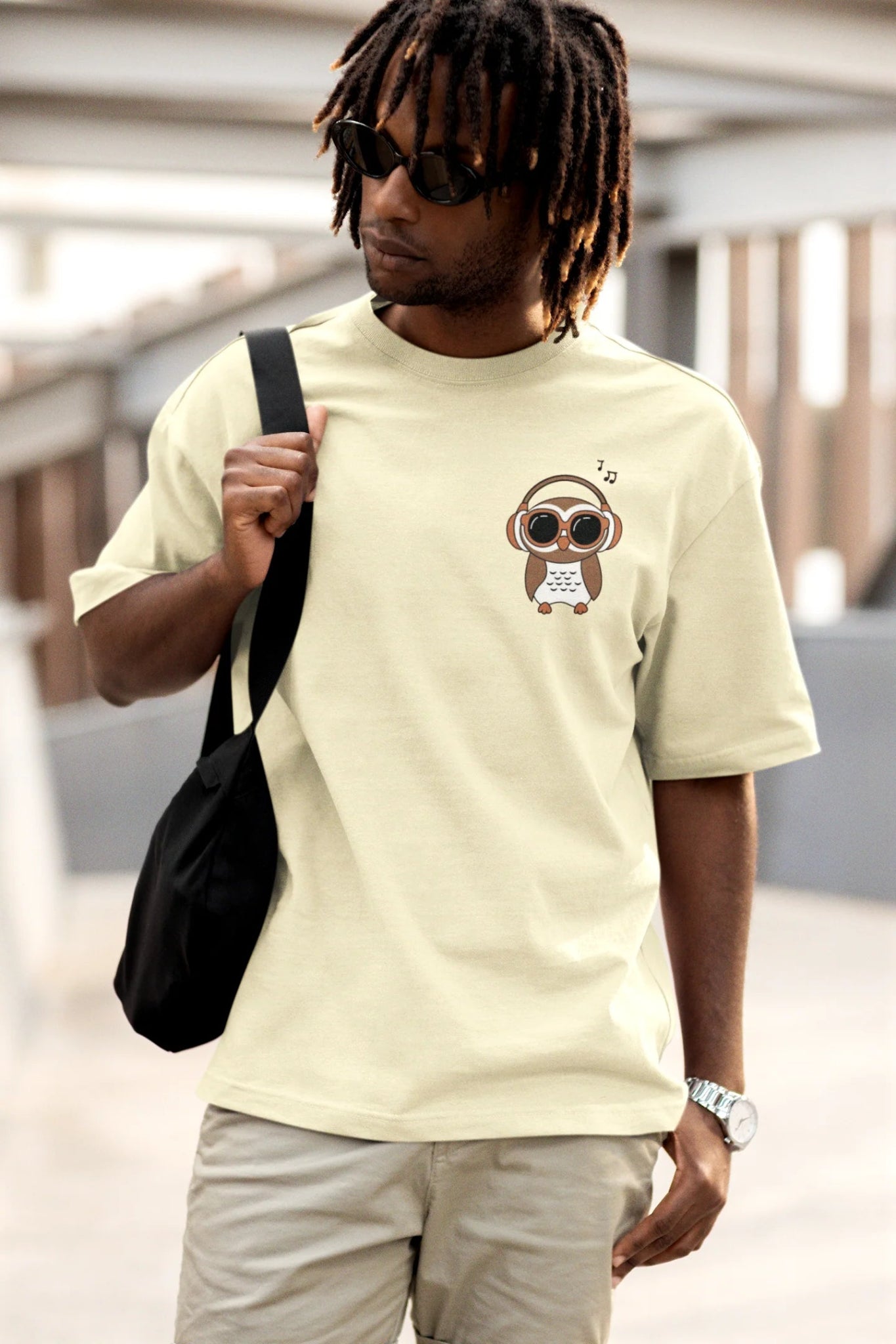 Owl Graphic Oversized T-Shirt for Men – 220 GSM Streetwear Tee - Wearified