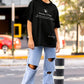 "Sensitive Content" Statement Tee – Midnight Black - Wearified