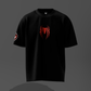 Black Spider Venom Oversized Graphic T-Shirt