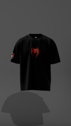 Black Spider Venom Oversized Graphic T-Shirt