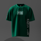 Green t-shirt with '456' and text on a gray background