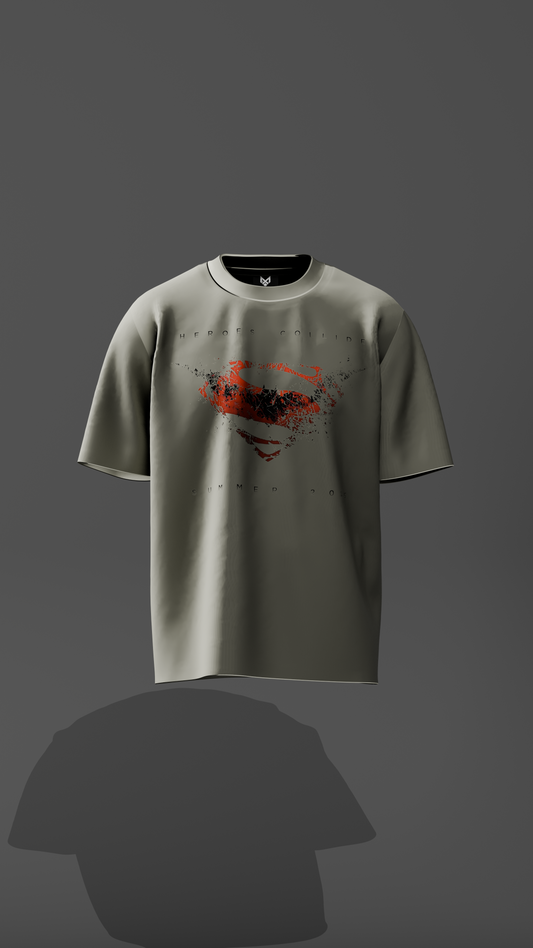 Superman's Off-White Graphic Oversized T-shirt