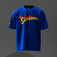 Superman's Blue Retro Oversized T-Shirt