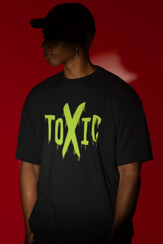 TOXIC Oversized Graphic T-Shirt – 100% Cotton - Wearified