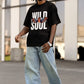 WILD SOUL Graphic Oversized T-Shirt Premium Cotton (Unisex Streetwear) - Wearified
