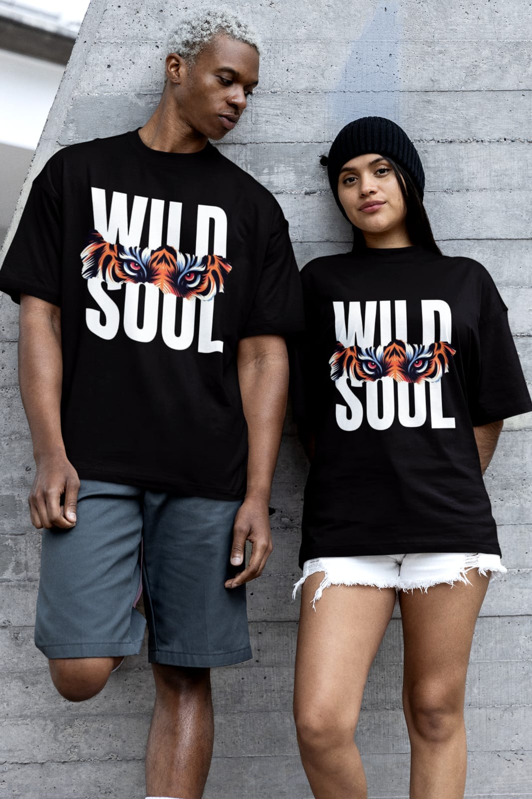 WILD SOUL Graphic Oversized T-Shirt Premium Cotton (Unisex Streetwear) - Wearified